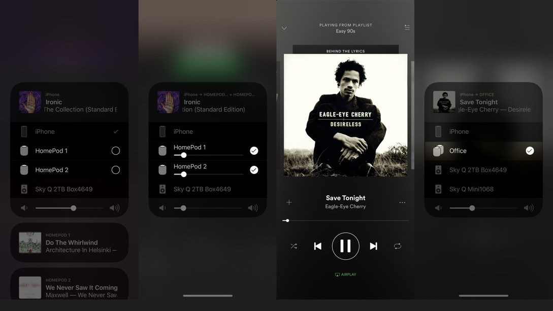 airplay settings spotify 